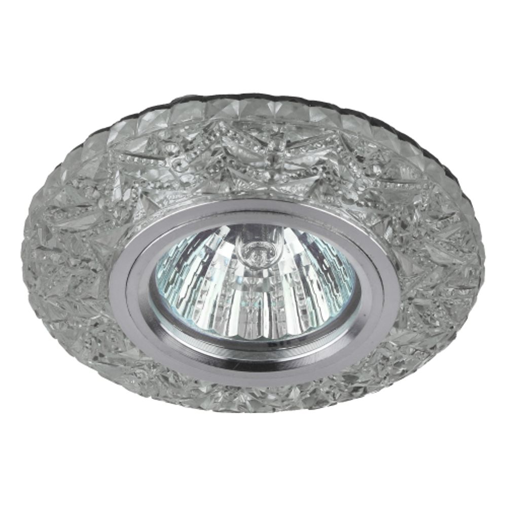 DK LD4 SL/RGB Светильник ЭРА декор cо светодиодной подсветкой( мультиколор), прозрачный | Встраиваемые LED светильники