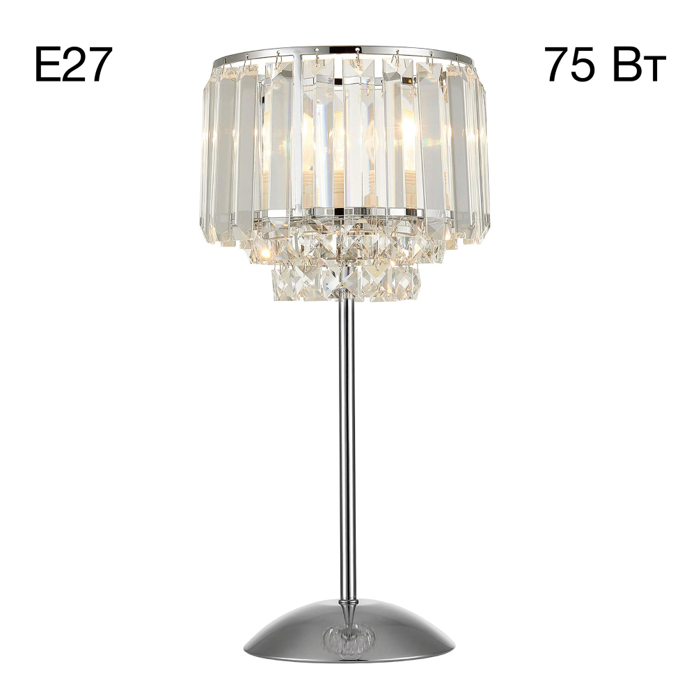 Citilux Синди CL330811 Настольная лампа хрустальная Хром
