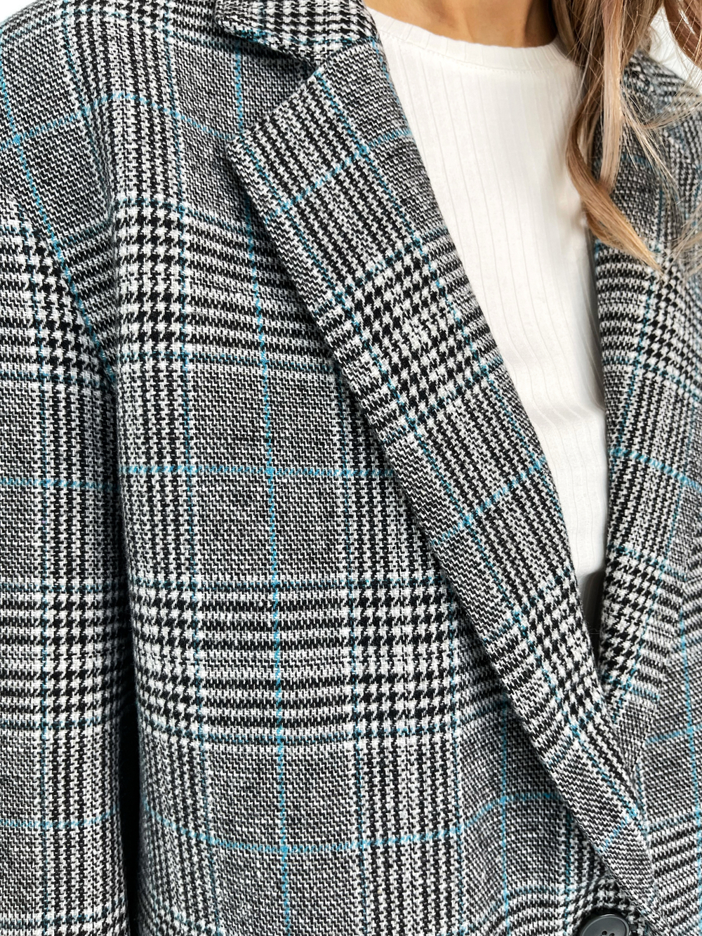 Жакет серый в клетку Серый 3