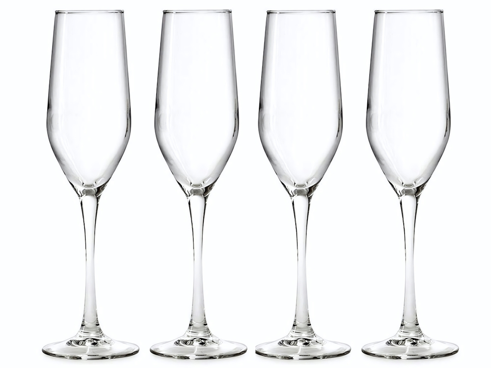 Набор бокалов для шампанского 4шт 160мл Время дегустаций Шампань