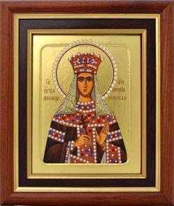 Святая Евгения (Милица) Сербская. Икона, писанная в монастыре.