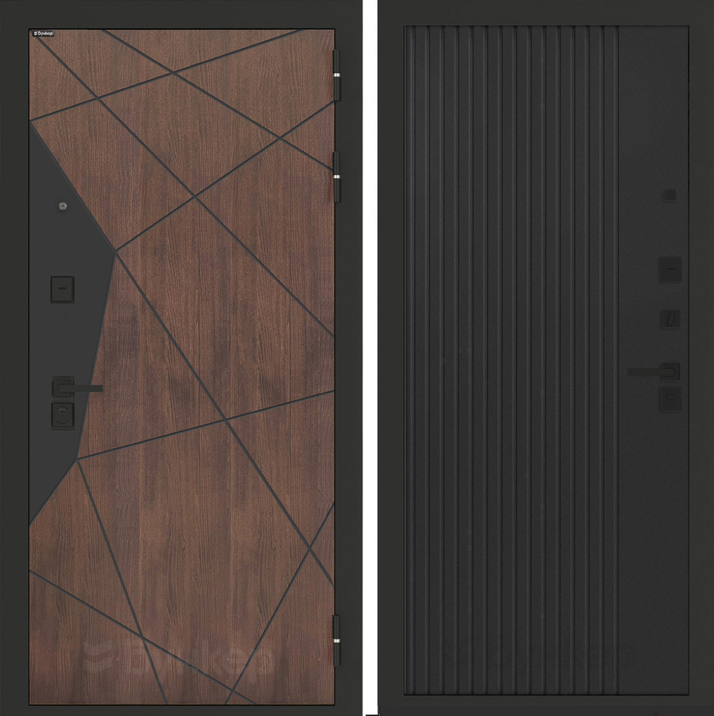 Входная дверь Бункер BN-14 - 29 Черный кварц