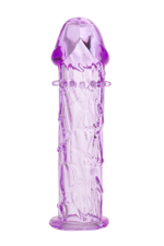 Насадка с шипами гелевая фиолетовая 12 см