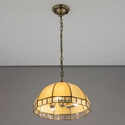 Citilux Шербург-1 CL440131 Люстра витражная подвесная Бронза