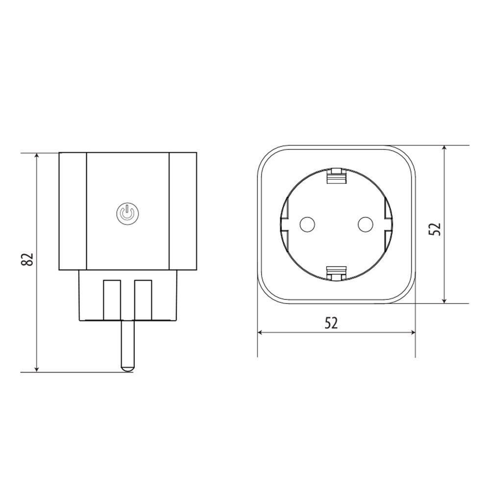 USH-A101 1G-WF WHITE Умная розетка Wi-Fi. 16A. До 3680Вт. Голосовое управление+приложение UnielSmart. TM Uniel