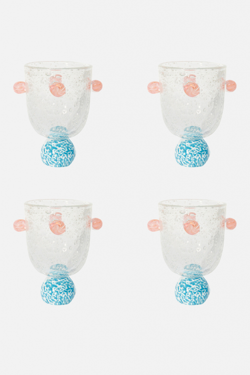 Набор стаканов Dotty Blue & Pink