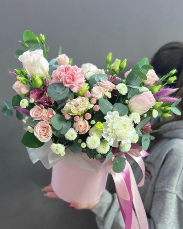 Композиция в нежно-розовой гамме