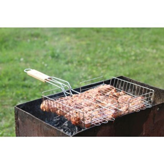 Решетка для барбекю Helios Лайт глубокая 56*31*24*5.5 см HS-RB AW202