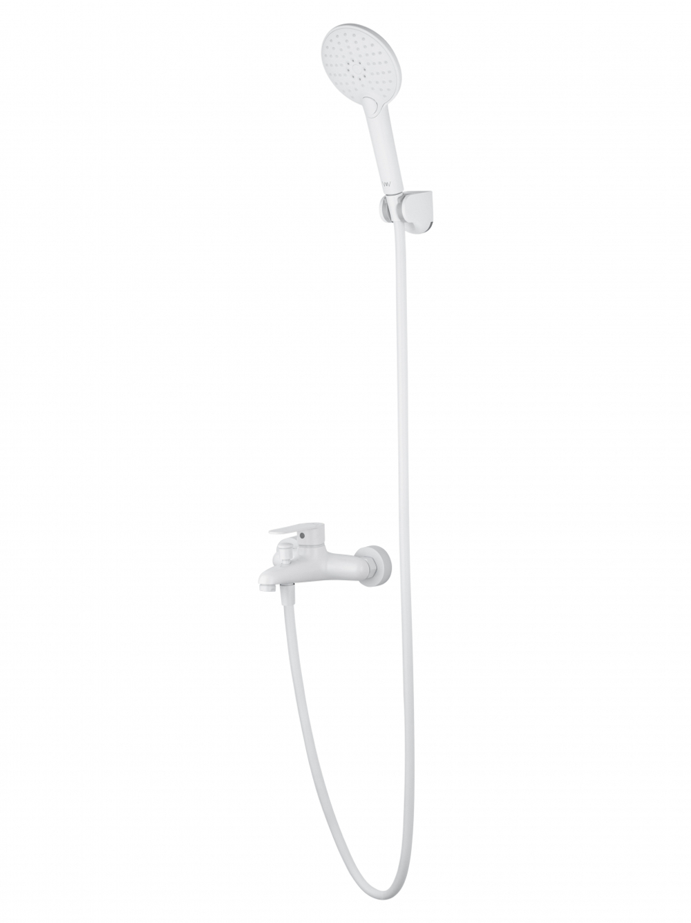 Смеситель для ванны с душем WONZON & WOGHAND ALFA, Белый матовый (WW-AE3204-MW)