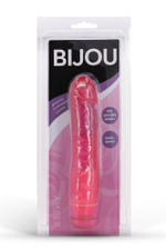 Розовый мультискоростной вибратор AMBER - 17 см. (Цвет: розовый)