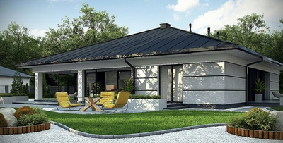 Проект одноэтажного Дома Современный 186 кв. м К-31