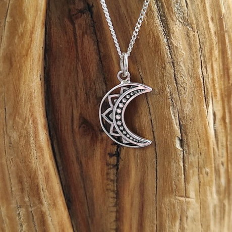 Подвеска МЕСЯЦ с  цепочкой, серебро