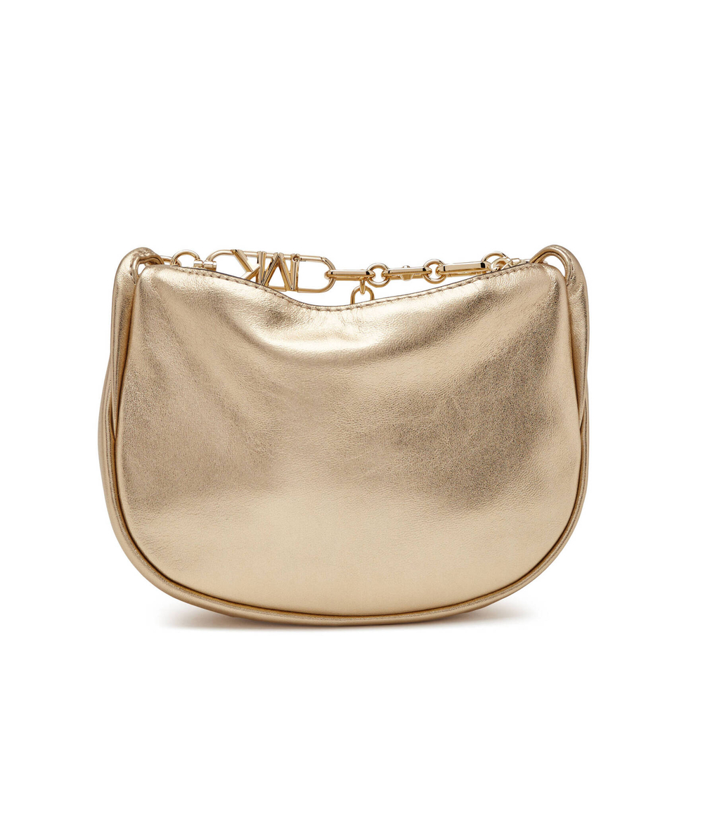 Кожаная сумка хобо sm bracelet pouchette Michael Kors - золотой(32H3G8NC1O)