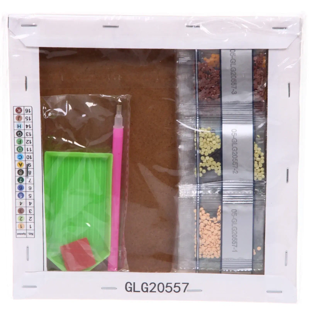 Алмазная мозаика на подрамнике с полным заполнением «МИР ЯРКИХ КРАСОК», Топтышка, 20*20 см