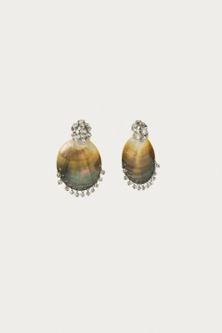 ZARA X MARISA BERENSON СЕРЬГИ С КАМНЯМИ , СЕРЫЙ