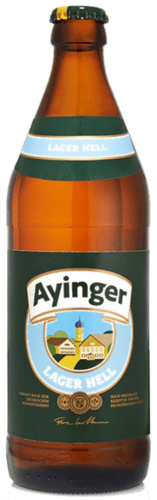 Пиво Айингер Лагер Хелль / Ayinger Lager Hell 0.5л - 20 шт