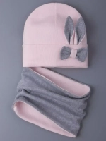 Шапка и снуд для малышей на осень