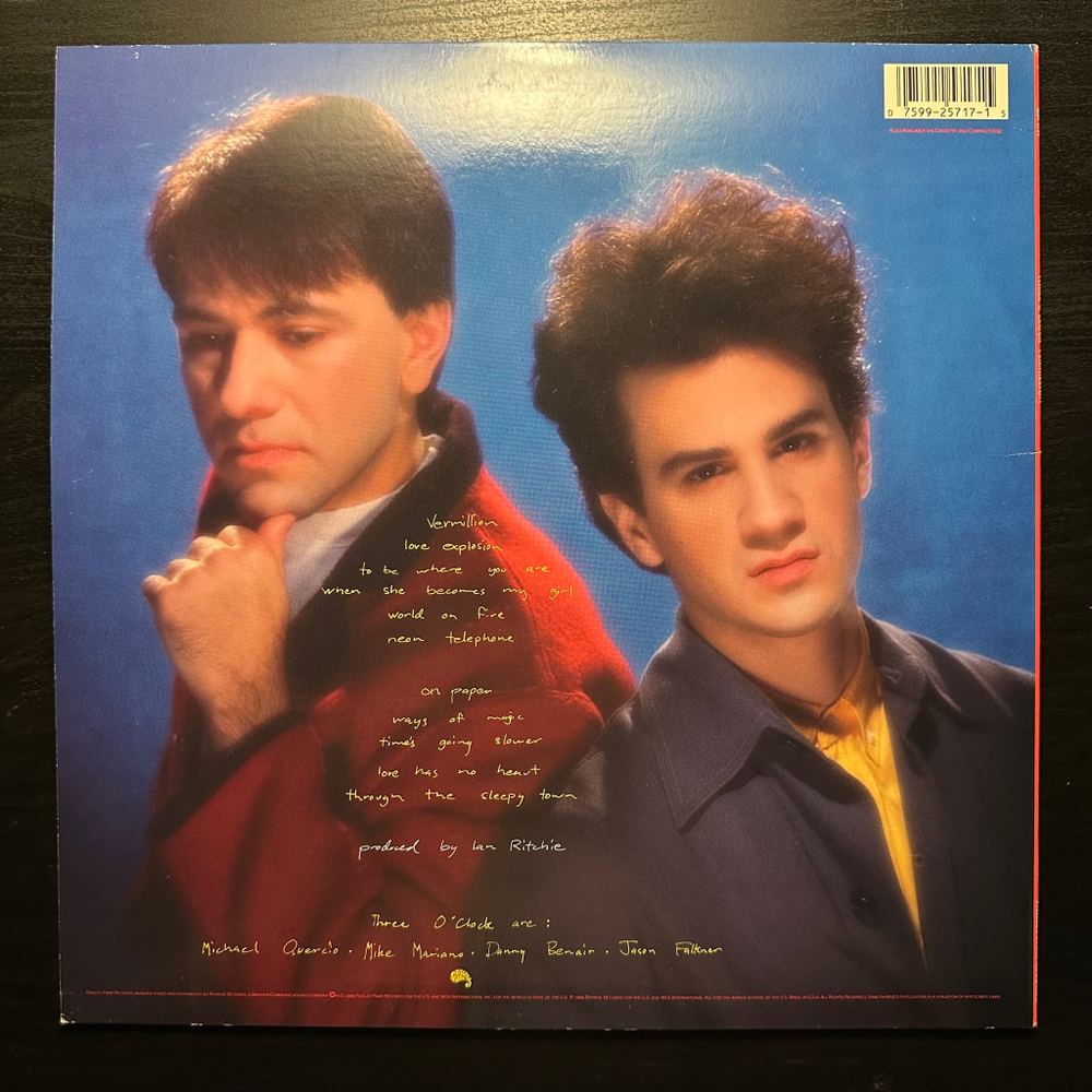 Three O'Clock - Vermillion (США 1988г.)