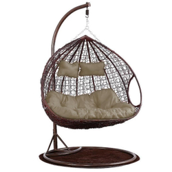 Подвесное кресло из искусственного МД-107 double braun