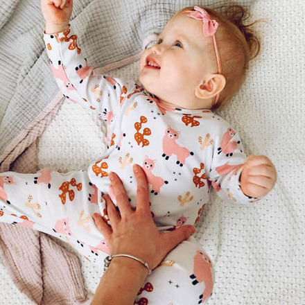 Комбинезон Mjölk Sleep and Play Ламы Девочки
