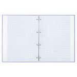 Тетрадь на кольцах БОЛЬШАЯ А4, 215х305 мм, 100 л., твердый картон, клетка, BRAUBERG, "Monocolor", 405409