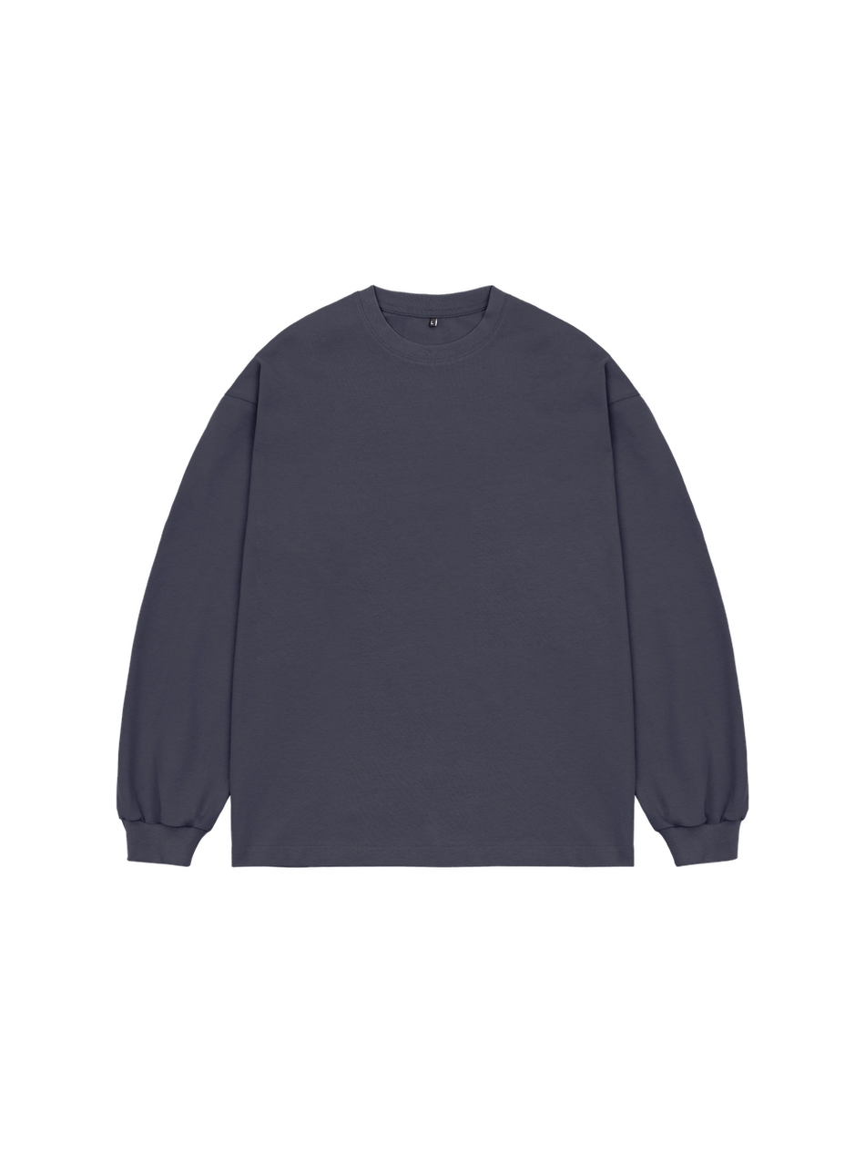 Лонгслив оверсайз (графит) 230 г