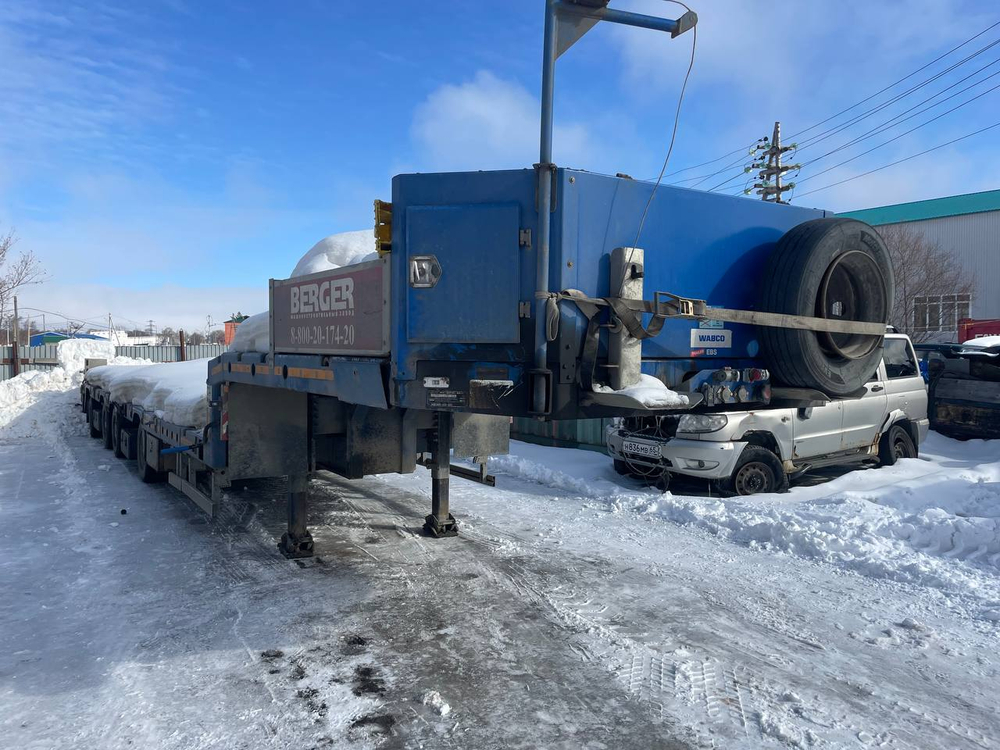 БЕРГЕР 9854* Полуприцеп тяжеловоз 4 оси 9854-0000050-05 (Раздвижной)