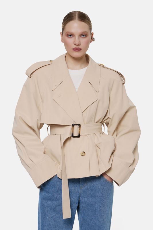 Короткий тренч Yves