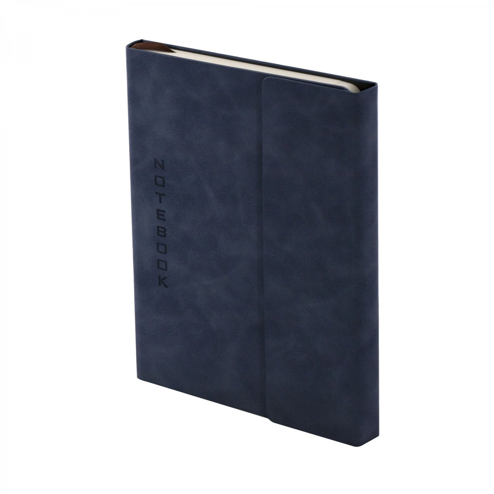 Записная книжка А5, Yalong, 7БЦ, иск. кожа (soft-touch), ляссе, тонир. блок, клапан на магните, ассорти, клетка, 120 л.