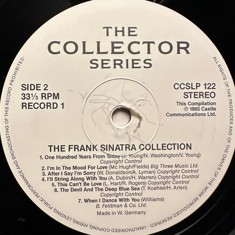 Frank Sinatra - The Frank Sinatra Collection 2LP (Германия 1985г.)