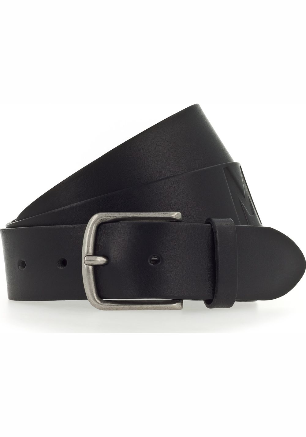 Ремень 40 mm with embossing and buckle in silver antique MG2079L06-0790