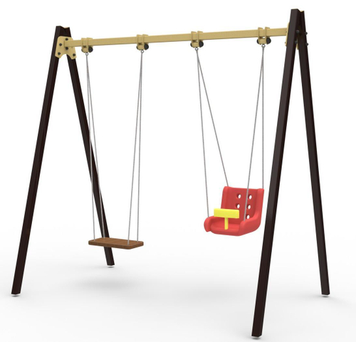 Качели №26, двойные, 3280*1610*2370 мм.