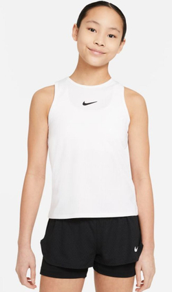 Футболка для девочки теннисная Nike Court Dri-Fit Victory Tank G - white/black