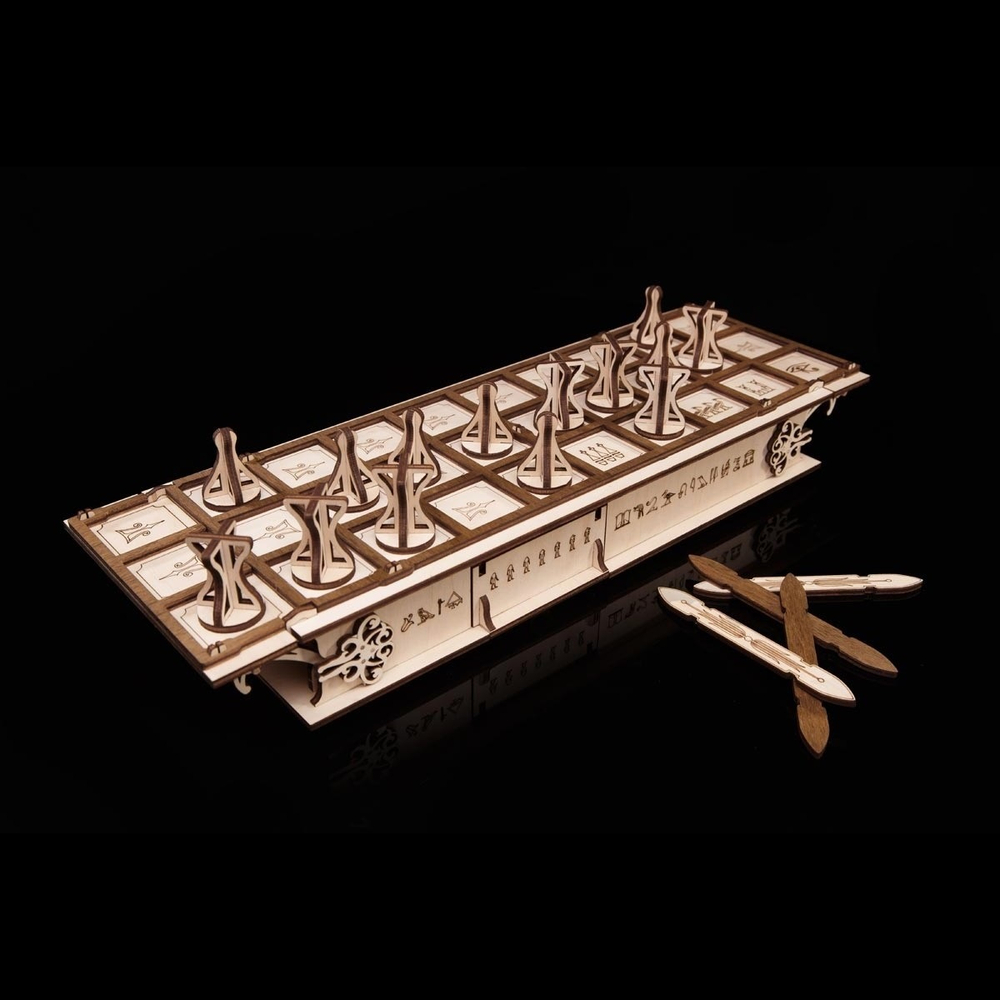 GAMESET - Ура и Сенет от Eco Wood Art (EWA) - Купить игровой набор с настольными играми в одной коробке. Деревянный конструктор