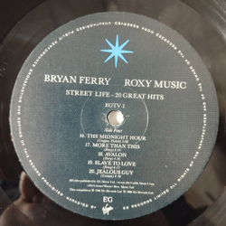 Винтажная виниловая пластинка LP Roxy Music Bryan Ferry Street Life 20 Great Hits (UK 1986)