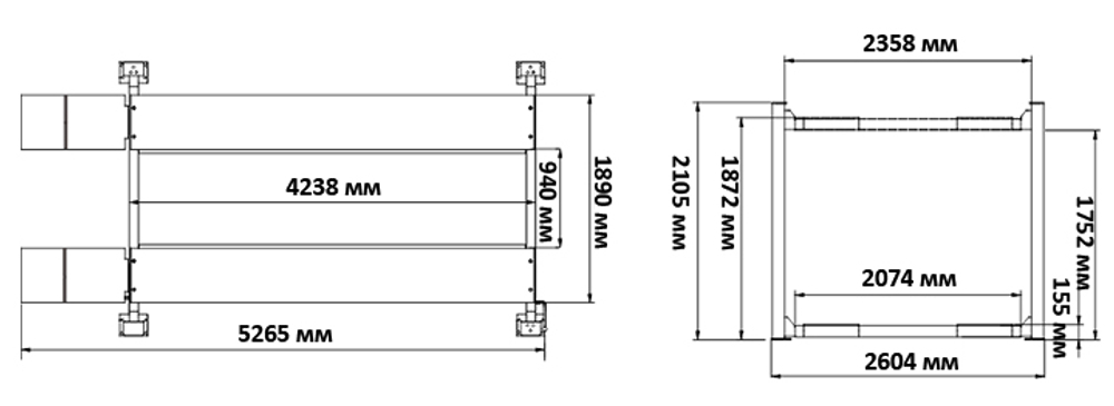 408-P Парковочный электрогидравлический подъемник
