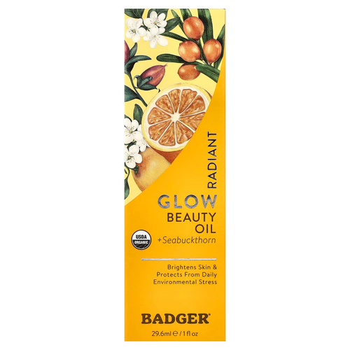 Badger, Face Care, масло для лица из облепихи, для нормальной / сухой кожи, 29,5 мл (1 жидк. унц.)