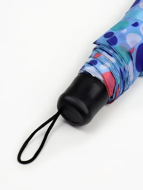 Зонт механический «Горошек», 3 сложения, 8 спиц, R = 48 см, цвет МИКС