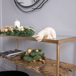 Статуэтка Кошка на полку Айвори