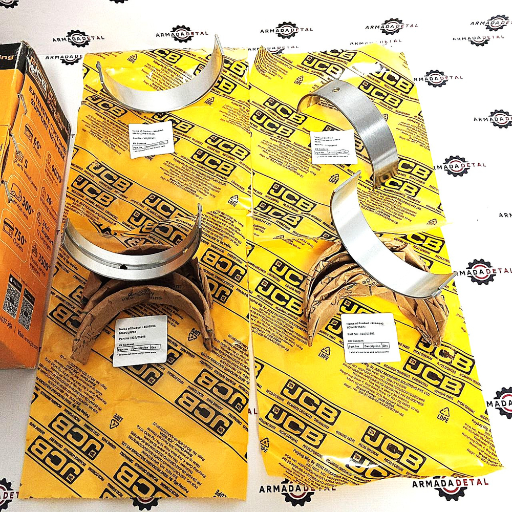 Комплект коренных вкладышей коленвала | 320/09473, 320/09335, 320/09253 | JCB