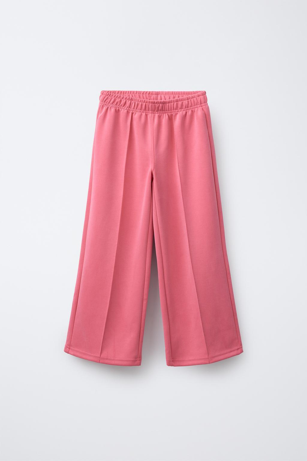 ZARA БРЮКИ WIDE LEG В СПОРТИВНОМ СТИЛЕ, КОРАЛЛОВЫЙ