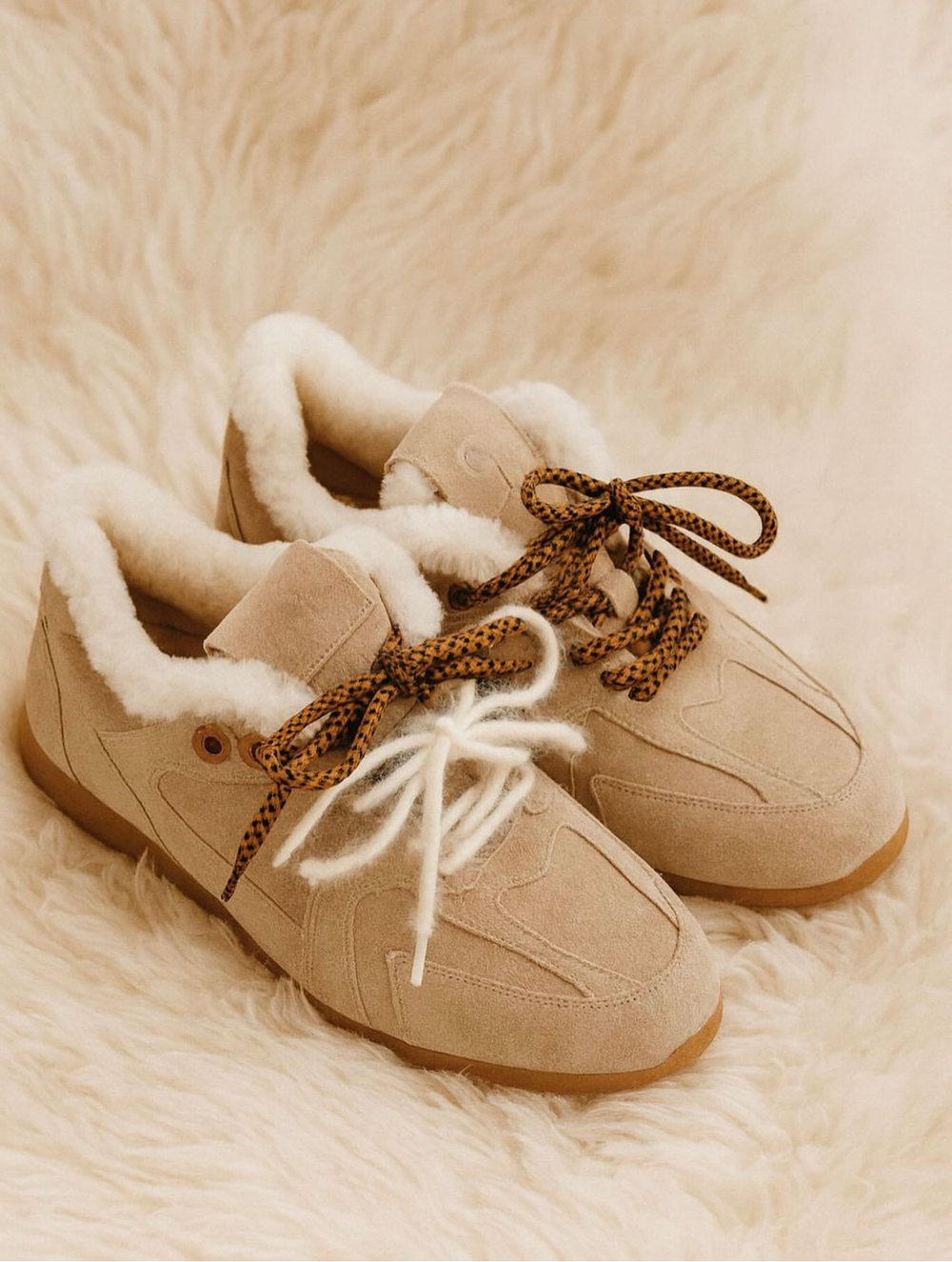 Зимние кеды в двойным шнурком SUSHI