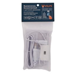 USN-Q850 150W-2P-2M WHITE Выключатель бесконтактный для подключения светильников ULI-Q150. ULI-Q950 к сети 220В. Провод 200 см. 2 контакта. Цвет белый. TM Volpe