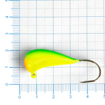 Блесна-мормышка ЖОР "Фунтик" джиг Gф (светонакопительная), 32мм, 20гр (10шт/уп)