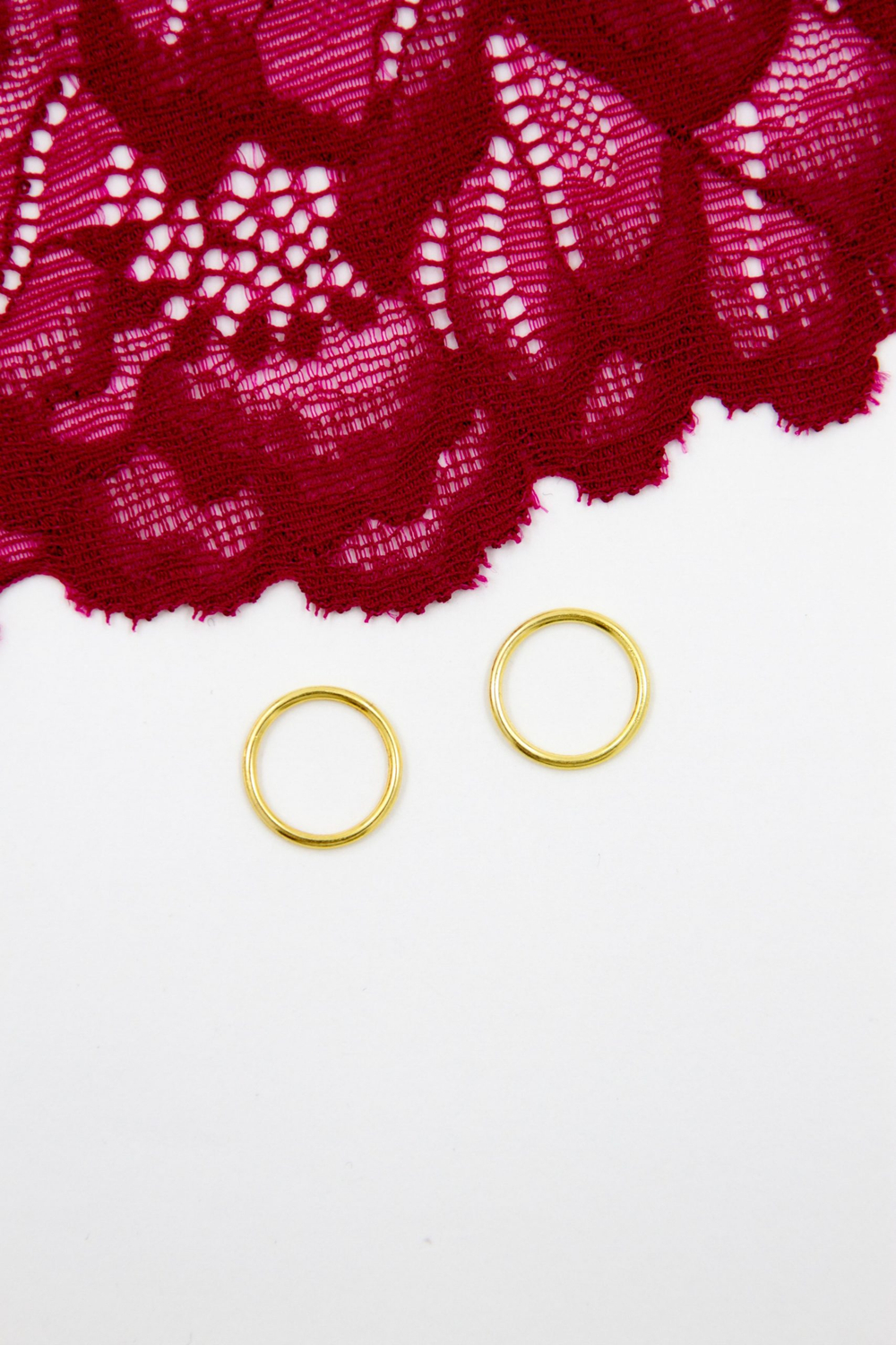 Кольцо, регулятор, крючок для бюстгальтера золото солнечное 0,8-1,5 см