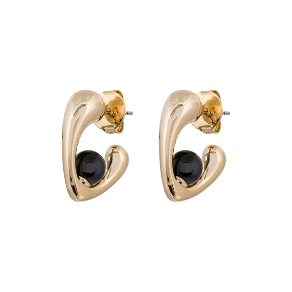 Серьги Fiore Luna BLACK EPOXY ACE31651-01 G