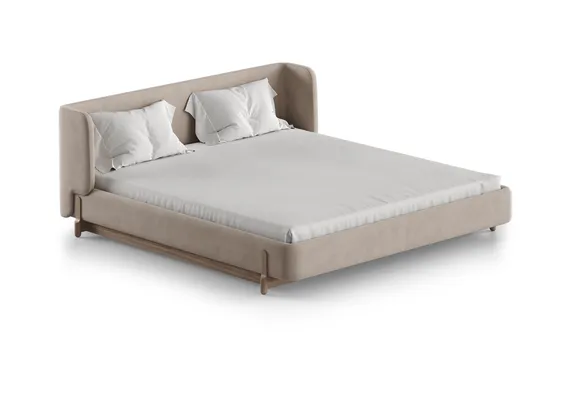 Кровать Basic спальное место 180*200 см (бежевый, антивандальная)