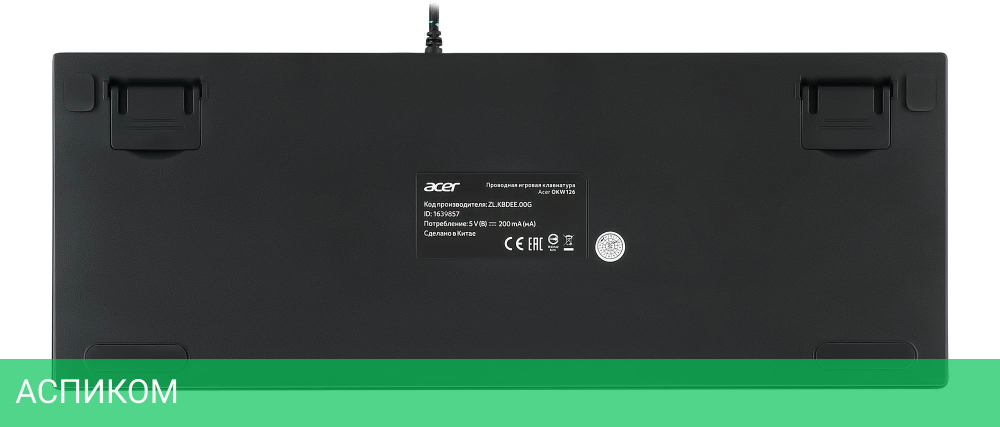 Клавиатура Acer OKW126 черный (ZL.KBDEE.00G)