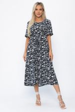 Платье Майя (черно-белое) П13911-3М LT Collection