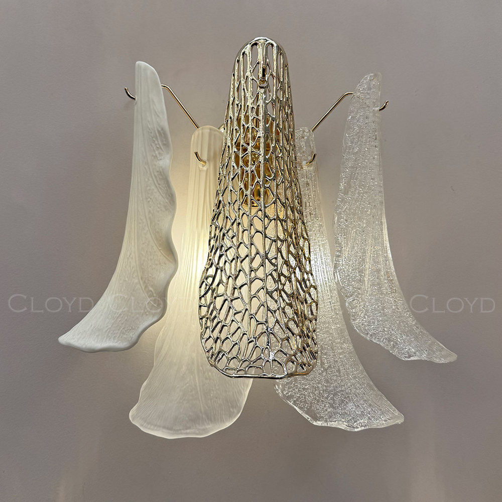 Бра Cloyd WASABI W2 / выс. 33 см - керамика - золото (арт.20406)